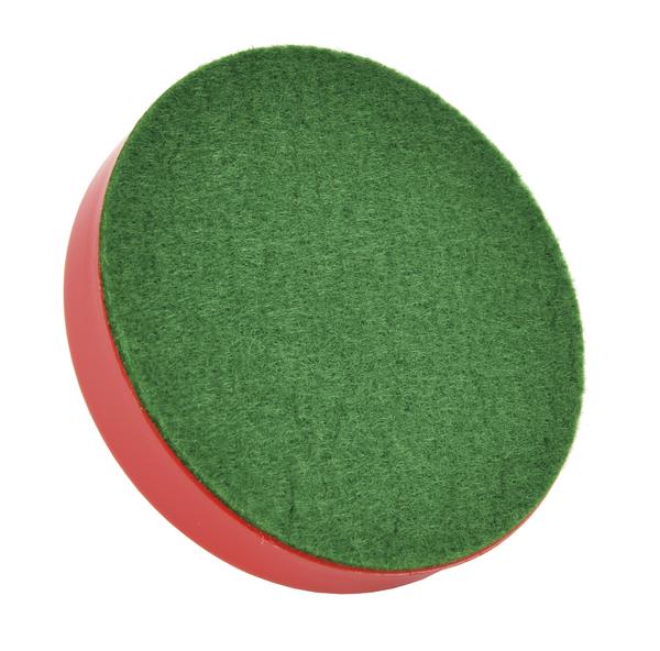 Nahaufnahme grüner Flitzgleitfläche von Air Hockey-Hammer.