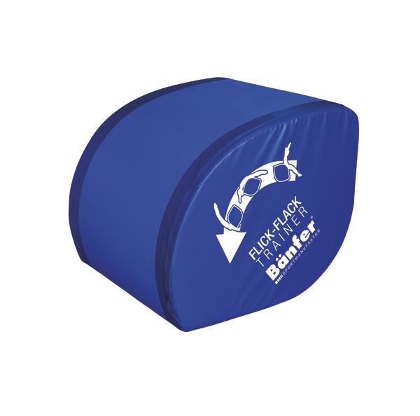 Blauer Flick-Flack Trainer von Banter für Turnübungen und Akrobatiktraining.