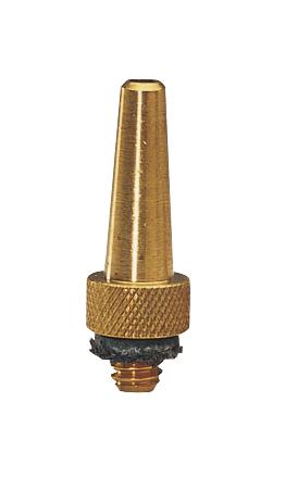 Messing Ventiladapter mit Gewinde und Dichtung für Fahrrad- oder Autoreifen.