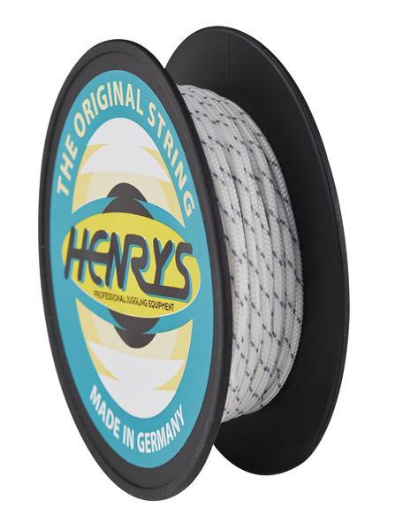 Rolle mit weißem Jonglierseil von Henrys, professionelles Equipment, Made in Germany.