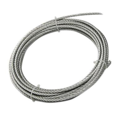 Edelstahlseil in Schlaufe, verzinktes Stahlseil für Bau und Industrie, robust und langlebig.