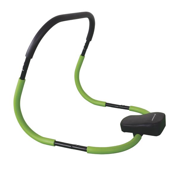 Bauchtrainer mit gepolstertem Sitz und grünem Rahmen für effektives Core-Training.
