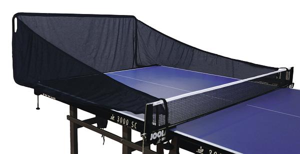 Tischtennis-Rücklaufnetz für Training an blauem Joola 3000 SC Tischtennistisch