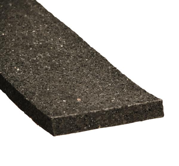 Gummimatte als rutschfeste Unterlage, schwarz, rechteckig, für Boden- und Sportflächen.